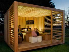 Wooden cabana